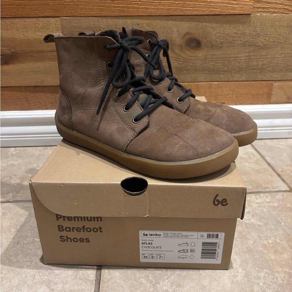 BeLenka Brown Winter Boots Atlas Barefoot